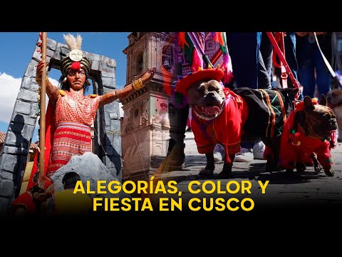 Alegorías, devoción, color y fiesta en el gran pasacalle de Cusco de la Universidad de Artes