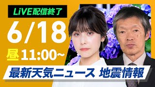ウェザーニュースの配信のサムネイル画像