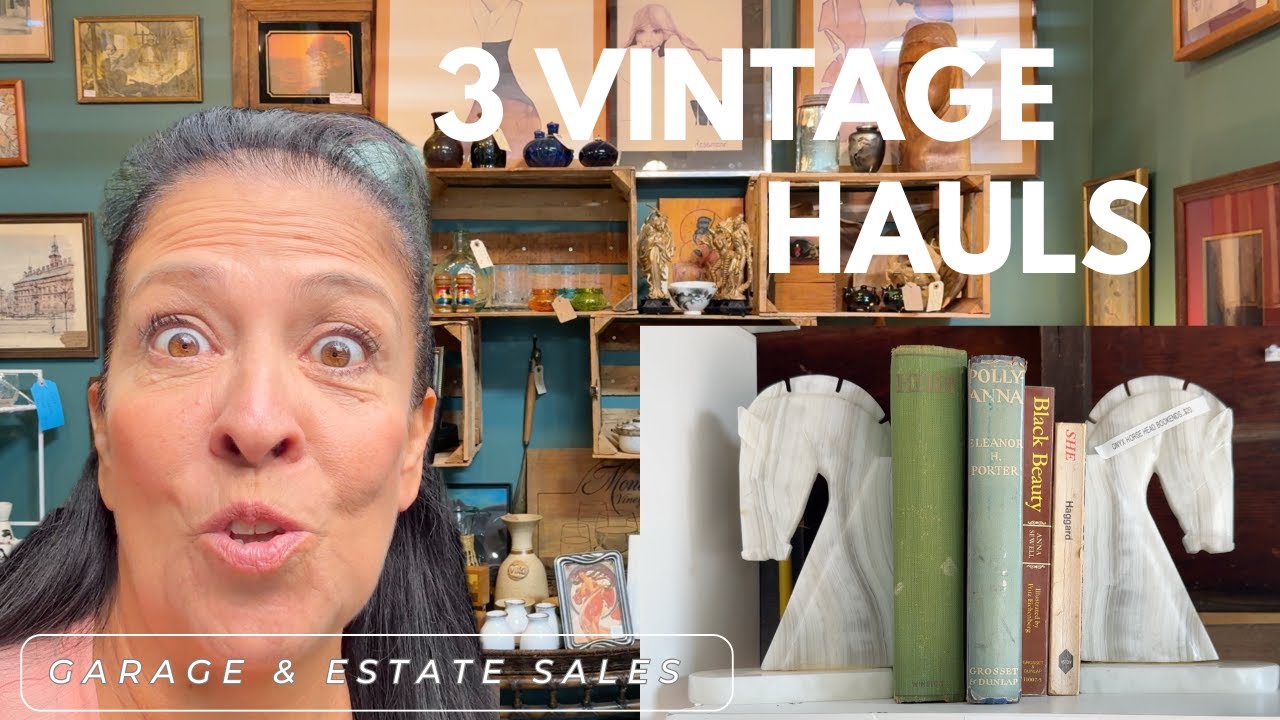Non Stop Estate Sale & Garage Sale Shopping + A Trip To My Antique Booth