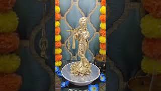 Bronze Finish Standing Krishna Statue Bronze Finish Standing Krishna Statue