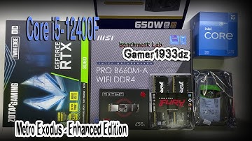 RTX ZOTAC 3060 Core i5-12400F msi PRO B660M-A WIFI   Gaming PC Metro Exodus - Enhanced Edition