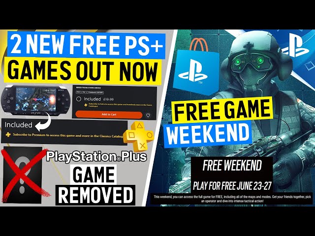 FREE Game Weekend + TONS of PS Plus News! 2 New FREE PS+ Games Out NOW, Game  REMOVED from Plus +More 