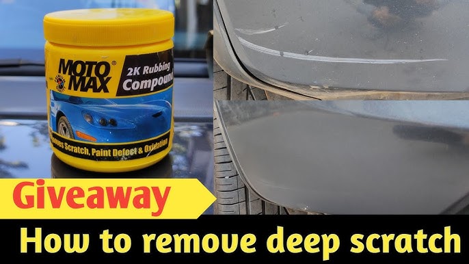 How To Get Rid of Scratches Easily From Your Vehicle with Motomax 2K Rubbing  Compound 