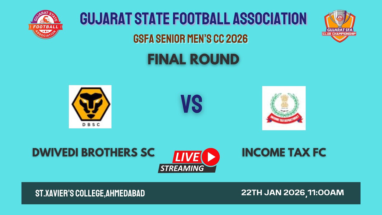 GSFA SENIOR MEN'S CLUB CHAMPIONSHIP 2026 | DWIVEDI BROTHERS SC VS INCOME TAX FC | FINAL ROUND