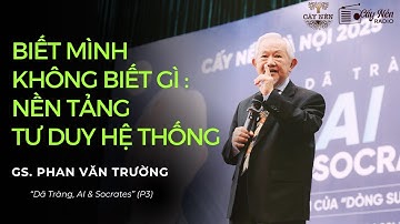 Biết Mình Không Biết: Nền Tảng Tư Duy Hệ Thống| GS. Phan Văn Trường| Dã Tràng, AI &Socrates (Phần 3)