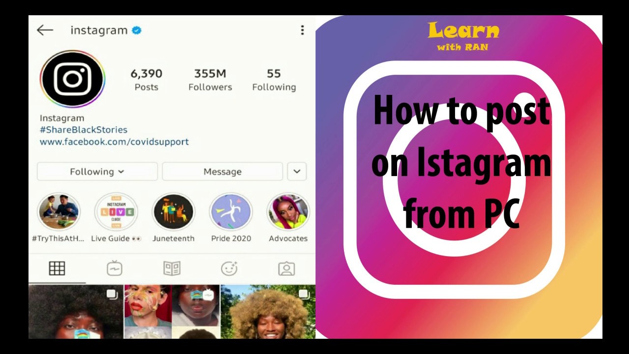 Tips on Instagram Marketing | How to Post on Instagram from PC or ...