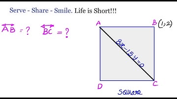 The diagonal of a square is 8x - 15y=0 and one vertex of square is (1,2) .Find the equations of side