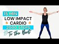 15 min  2000 steps  low impact no jumping cardio weight loss  burn calories  step to the beat