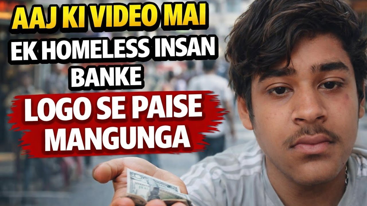 Aaj mai homeless hokar logo sa paise mangunga #youtubevideo #entertainment 