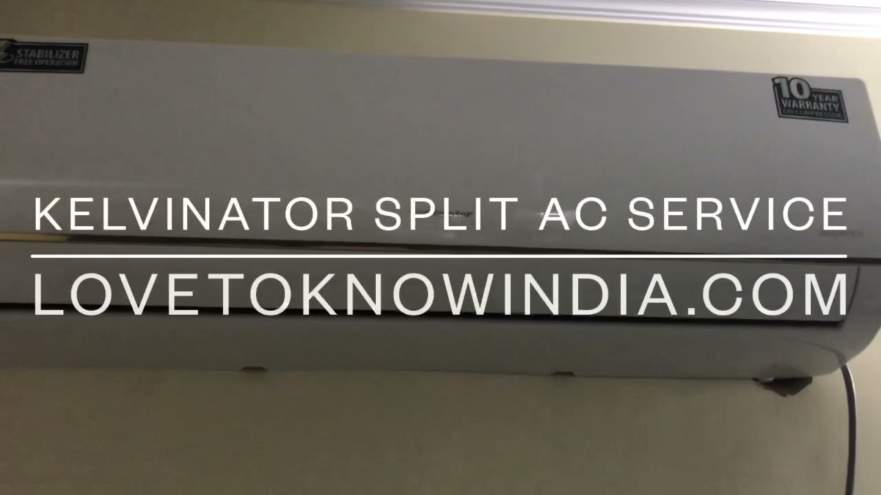Split AC service cleaning Kelvinator Split AC YouTube