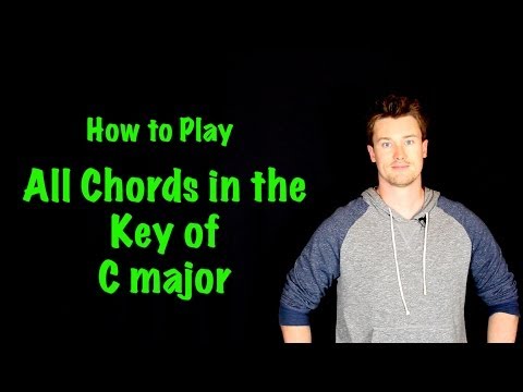 How to Play all the Chords in C Major (Key Signature, Triads, Diatonic)