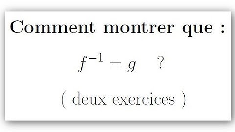 Lorsque la Compsée de deux applications est l