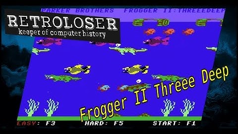 Frogger II, commodore c64, 4k