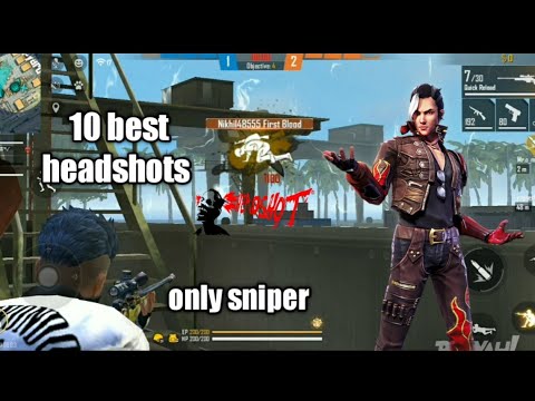 10 best headshot ll clash squad ll only sniper ll bhuro gaming.