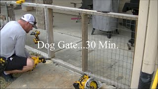 Dog Gate in 30Min. DIY!