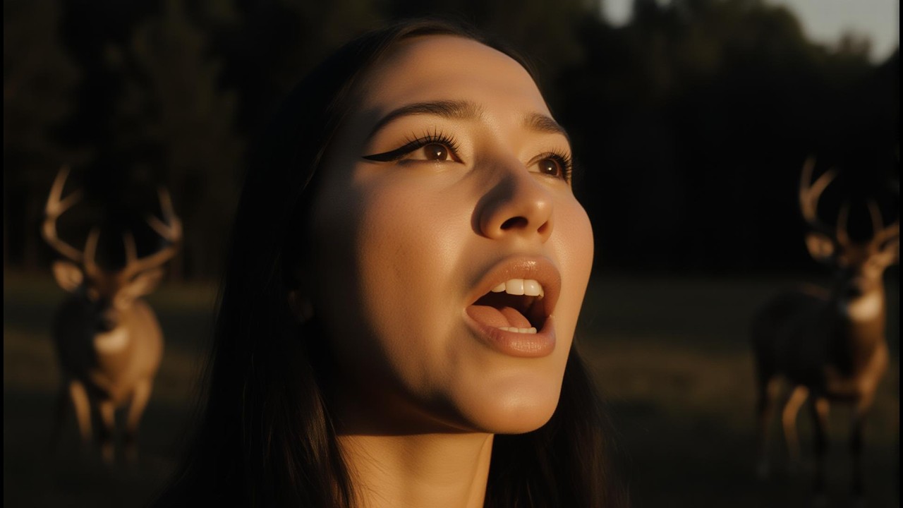 🦌 Священная песня оленя племени лакота | Женские голоса и старинные барабаны