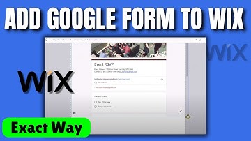 How to add google form to wix website 2025 | embed Google Form wix
