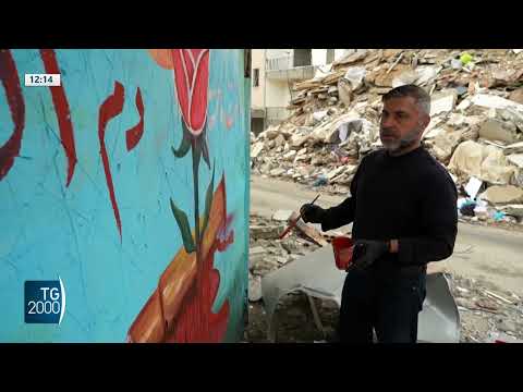 Video Libano, street art sulle macerie della guerra