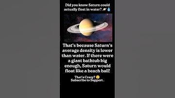 Saturn is so light it could float in water! 🪐💧 #shorts #shortvideo