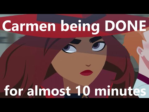 Carmen Sandiego being done with everyone for almost 10 minutes