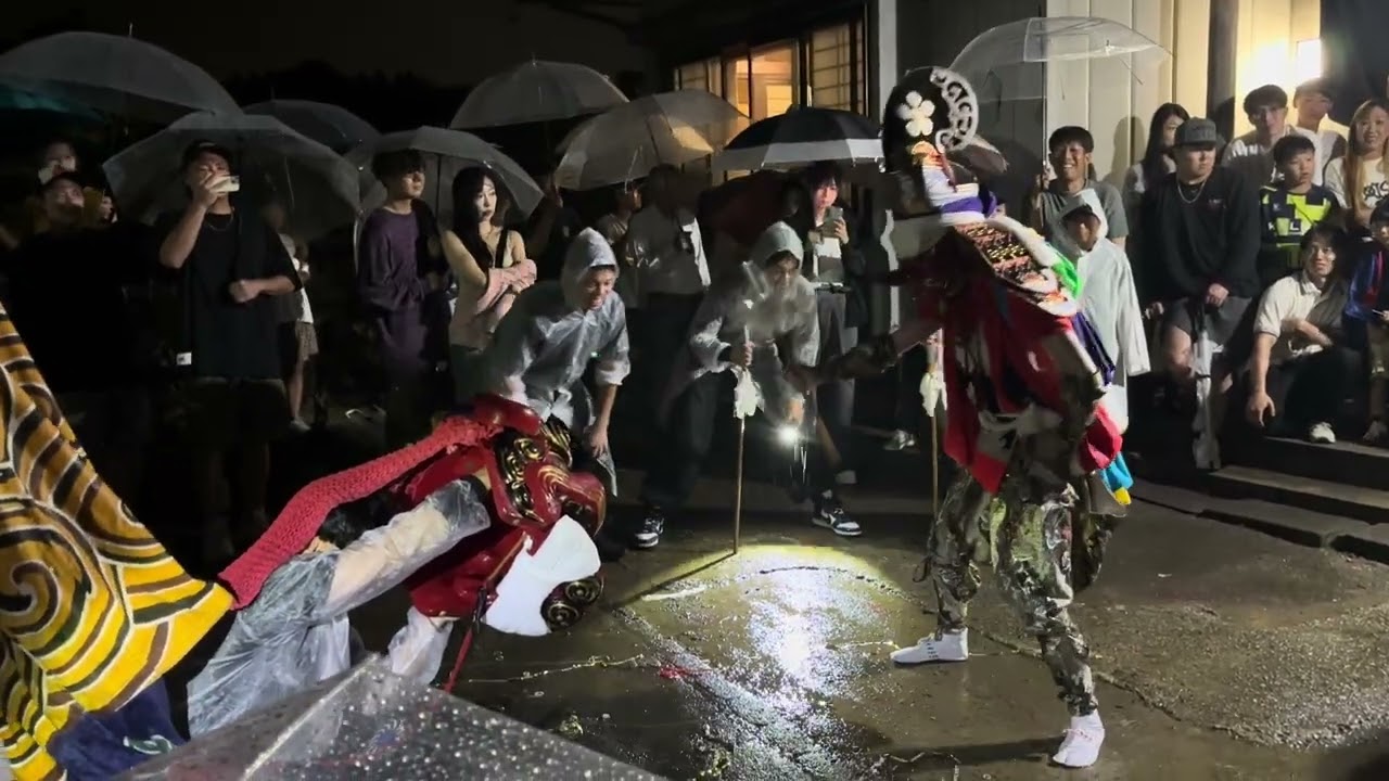 2025  9/20   氷見堀田青年団の獅子舞(嫁花)