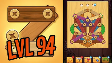 🏅 SCREW PUZZLE: Wood Nut & Bolt 🤪 Level 94 🧩 Gameplay Walkthrough