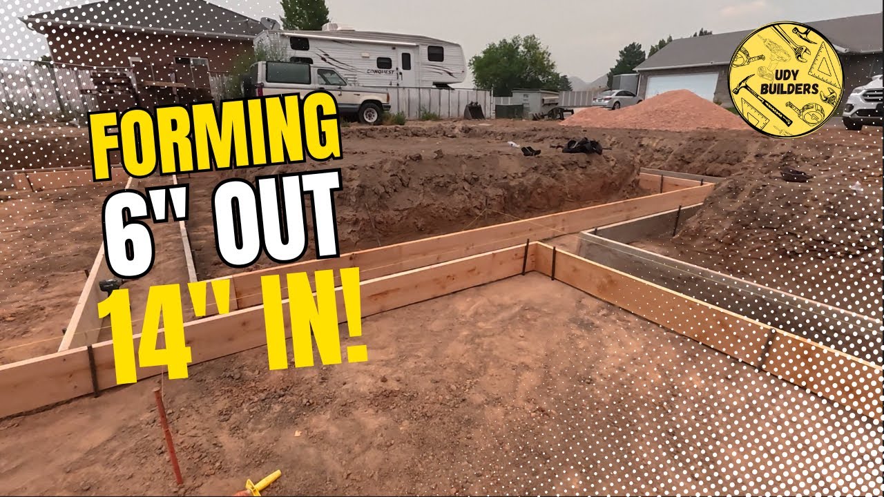 Jump Start Footing Forms for No-Step House! 