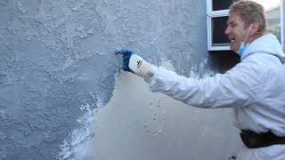 Learning to apply stucco color finishes, How thick can stucco finishes be applied