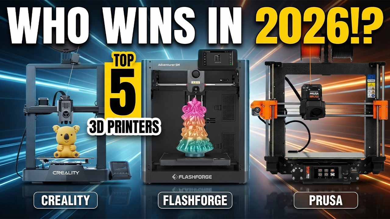 🔥 Top 5 Best 3D PRINTERS [2026] High Precision / Fast Printing ...