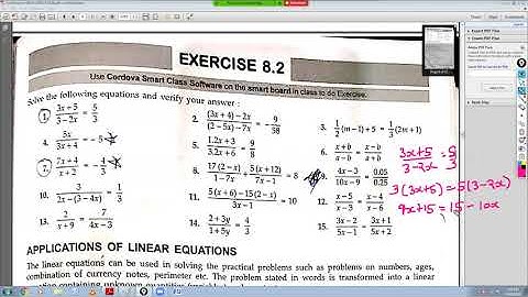 cbse class 8th maths cordova linear equation lecture 1