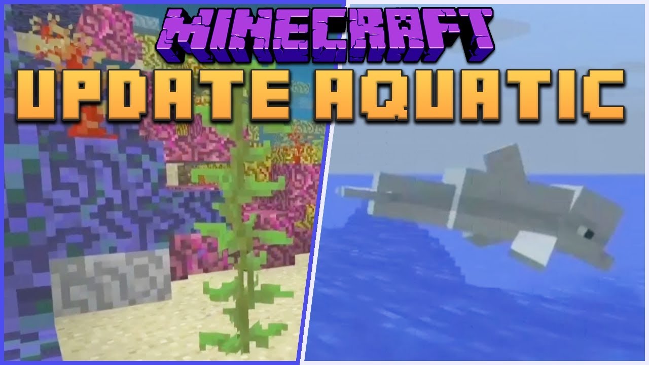 Minecraft 1.14: Update Aquatic - Dolphins, Coral Reefs 