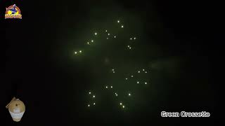 Green Crossette 3 inch Display Shells Fireworks#fyp #handmadefireworks