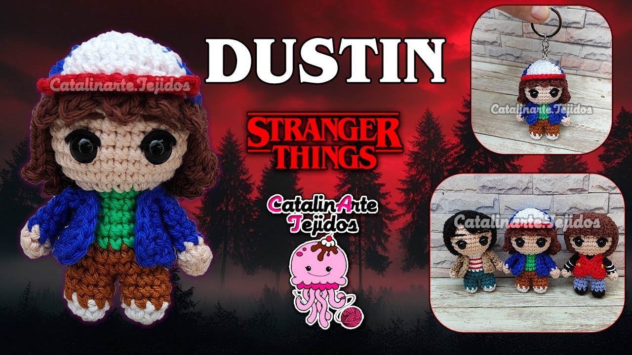 Dustin mini (Stranger Things) amigurumi | CatalinArte Tejidos