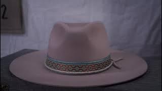 FEDORA HAT WITH VINTAGE PATTERN BAND