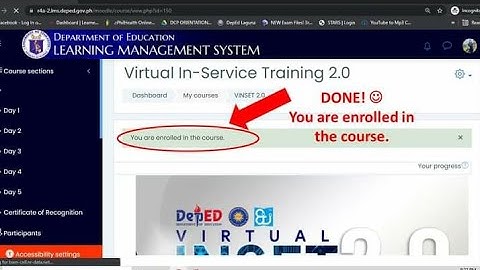 How to enroll in Virtual In-Service Training 2.0| How to register Virtual INSET 2.0