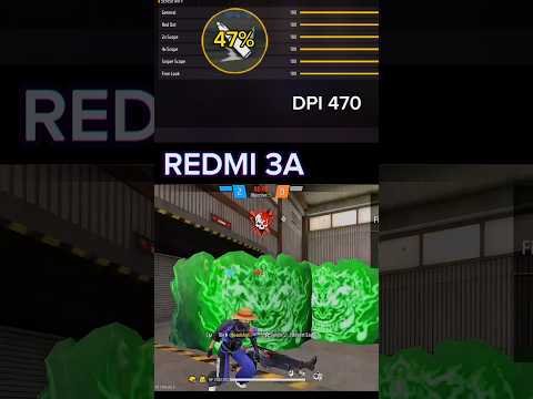 After OB40 Redmi 3A Headshot Sensitivity Setting For Free Fire Max Best Sensitivity Shorts 