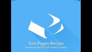 How to set up the "Turn Pages" Recipe in Apple's Switch Control