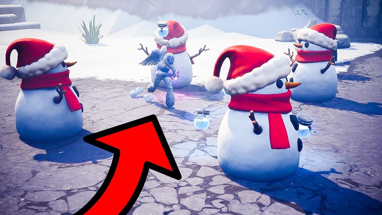 SNEAKY SNOWMAN CIRCLE TRAP! *FUNNY*  | Fortnite Battle Royale