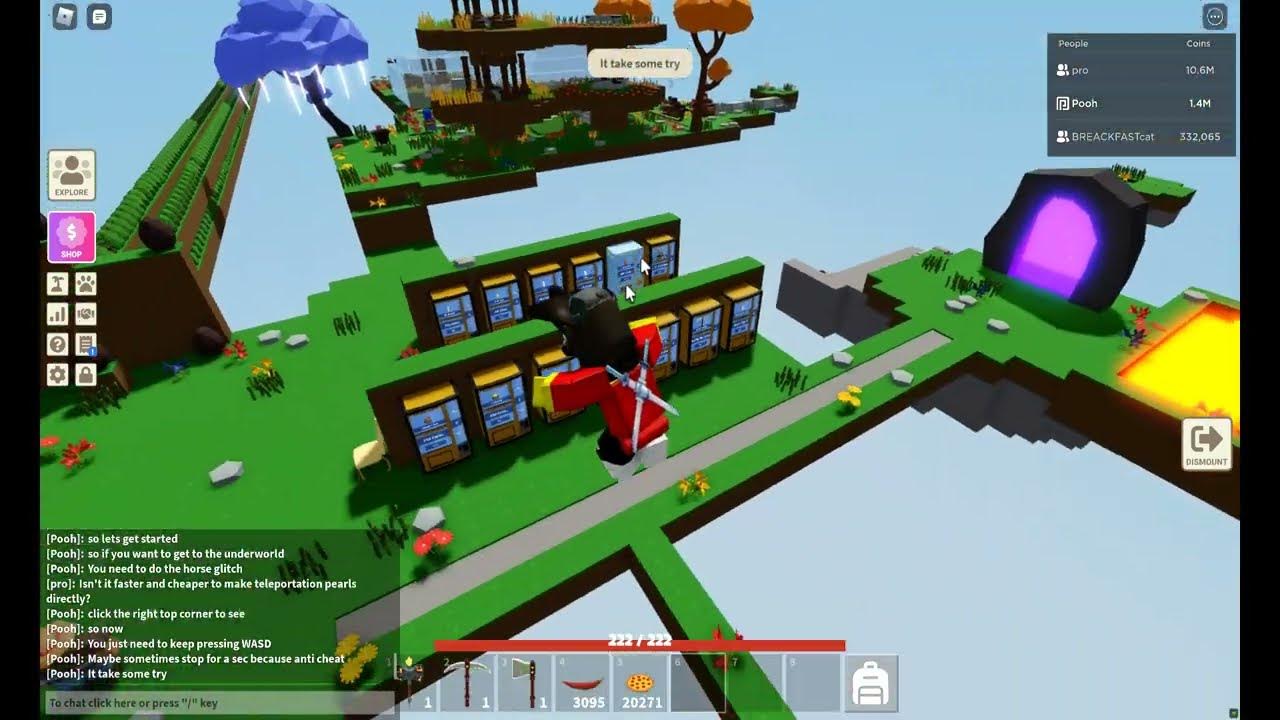 How to go to Underworld without Underworld Portal or orb (Roblox