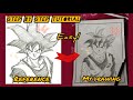 ||Goku pencil sketch tutorial||anime character drawing ✏️✏️