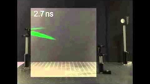 Laser flight path caught on camera for the first time