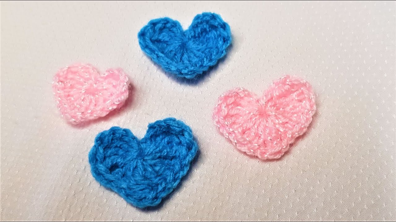 πλέξιμο με βελονάκι εύκολη καρδούλα - crochet easy heart