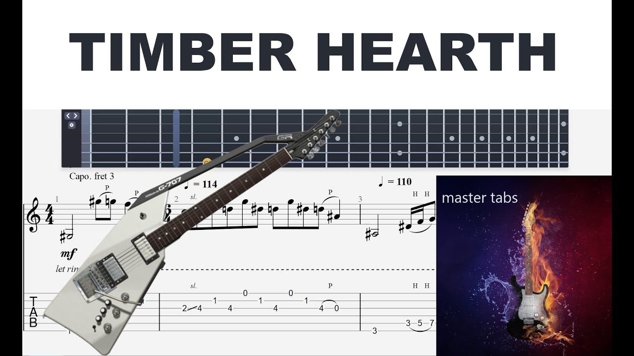 Timber Tab OUTER WILDS | TIMBER HEARTH | Guitar Tab TUTORIAL#Mastertabs# ...