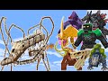 LONG HORSE vs KAIJU CRAFT ADDON | MINECRAFT PE BATTLE