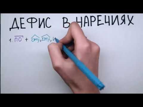 Дефис В Наречиях