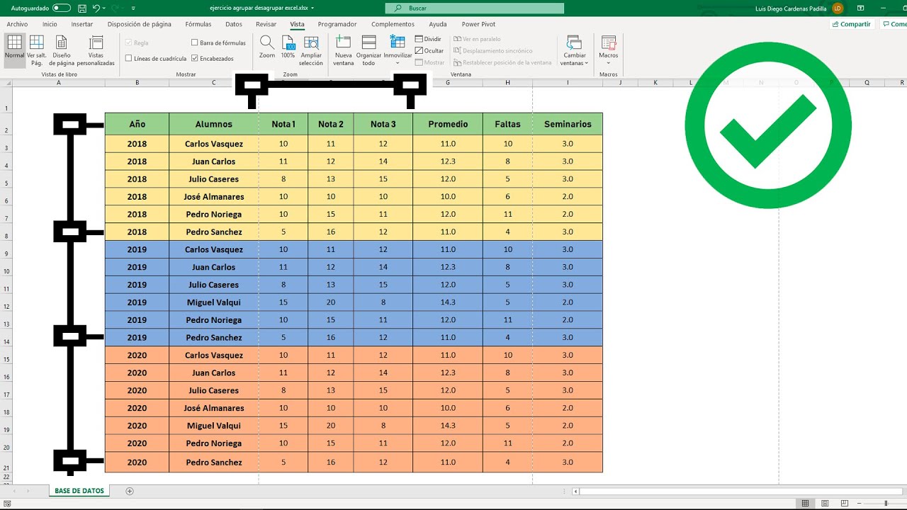 Como crear un filtro en excel