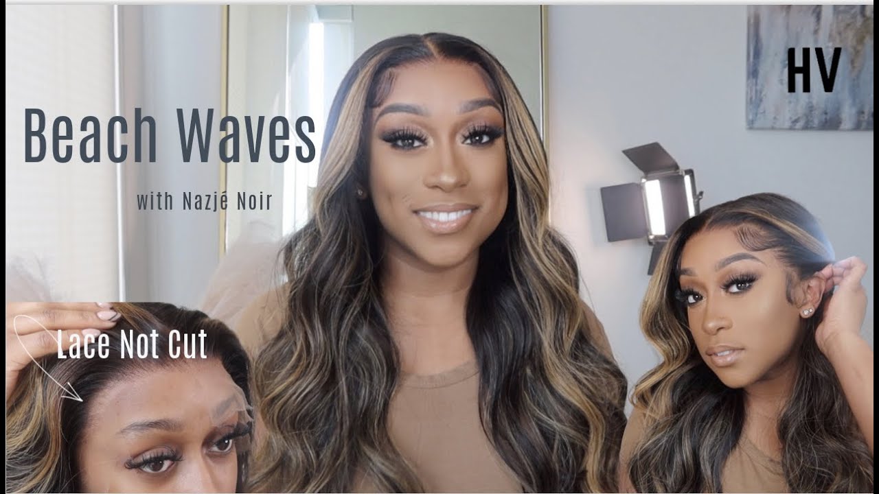 HOW TO CREATE SOFT BEACH WAVES | STEP BY STEP LACE WIG INSTALL ...