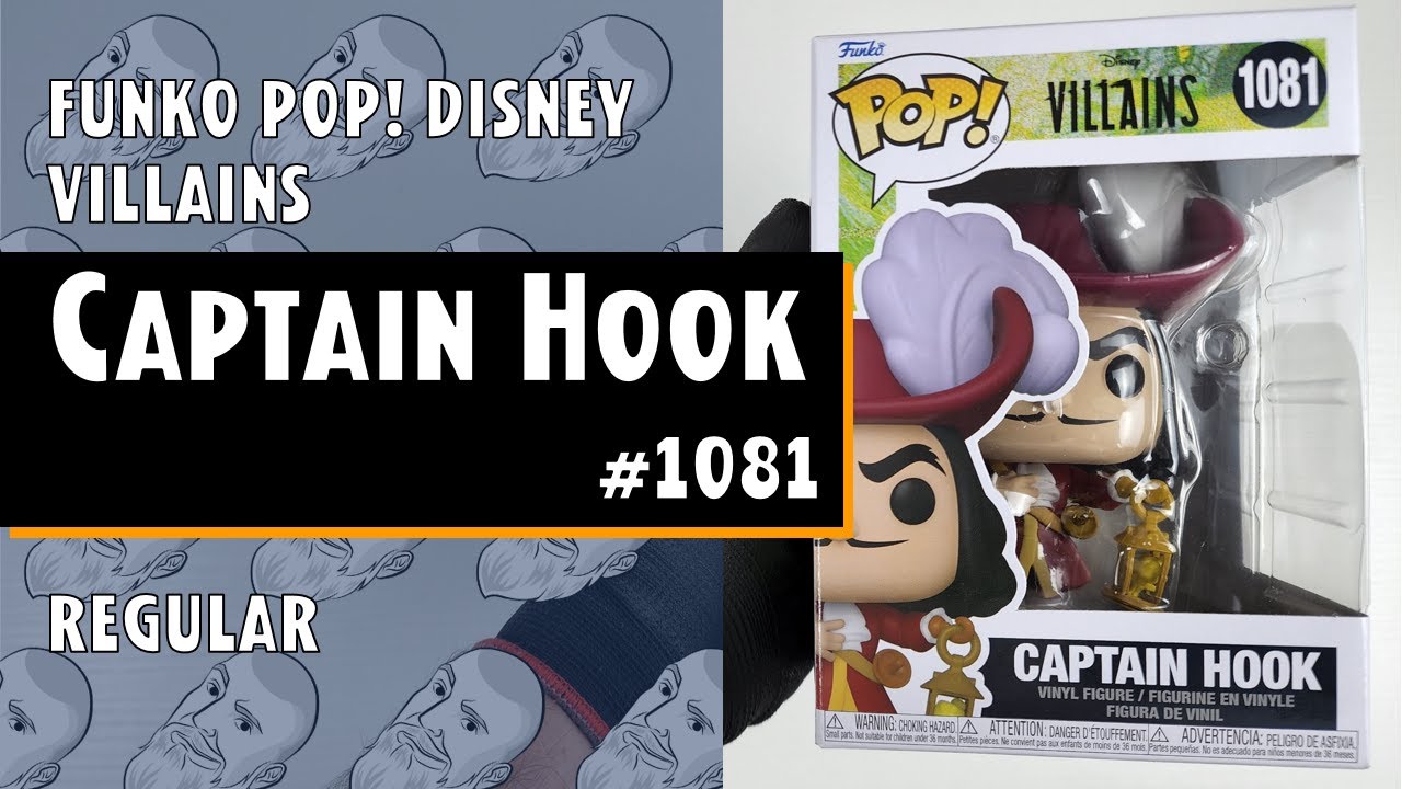 Funko Pop Villains - Captain Hook - 1081 // Just One Pop Showcase