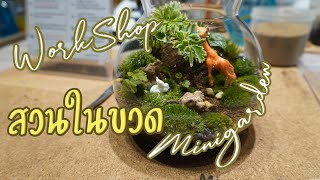 จัดสวนขวด WorkshopกับMinigarden #จัดสวนขวด #Terarium