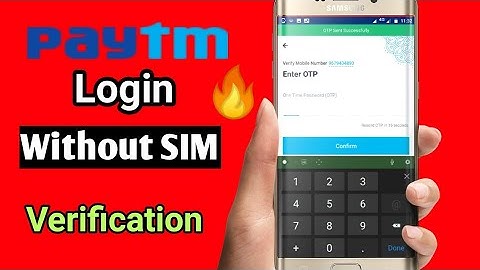 How To Login Paytm Without SIM Card | registered Phone New Update App || Login Issu SIM Card By Pass